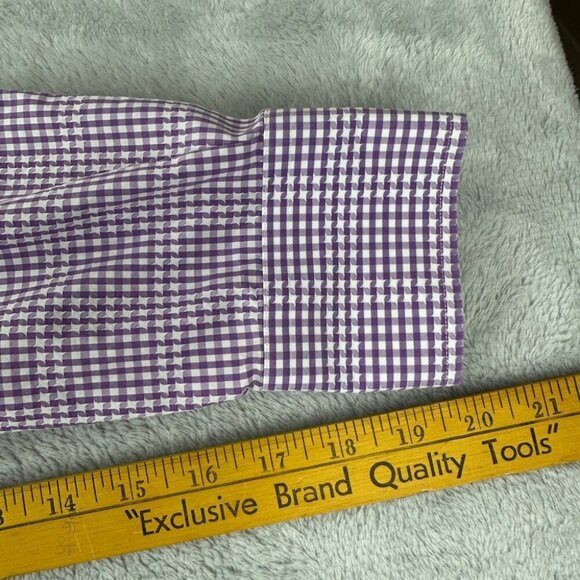 Robert Graham Long Sleeve Squared Pattern Dress Up Men’s Size 44 (XL) - Picture 11 of 13